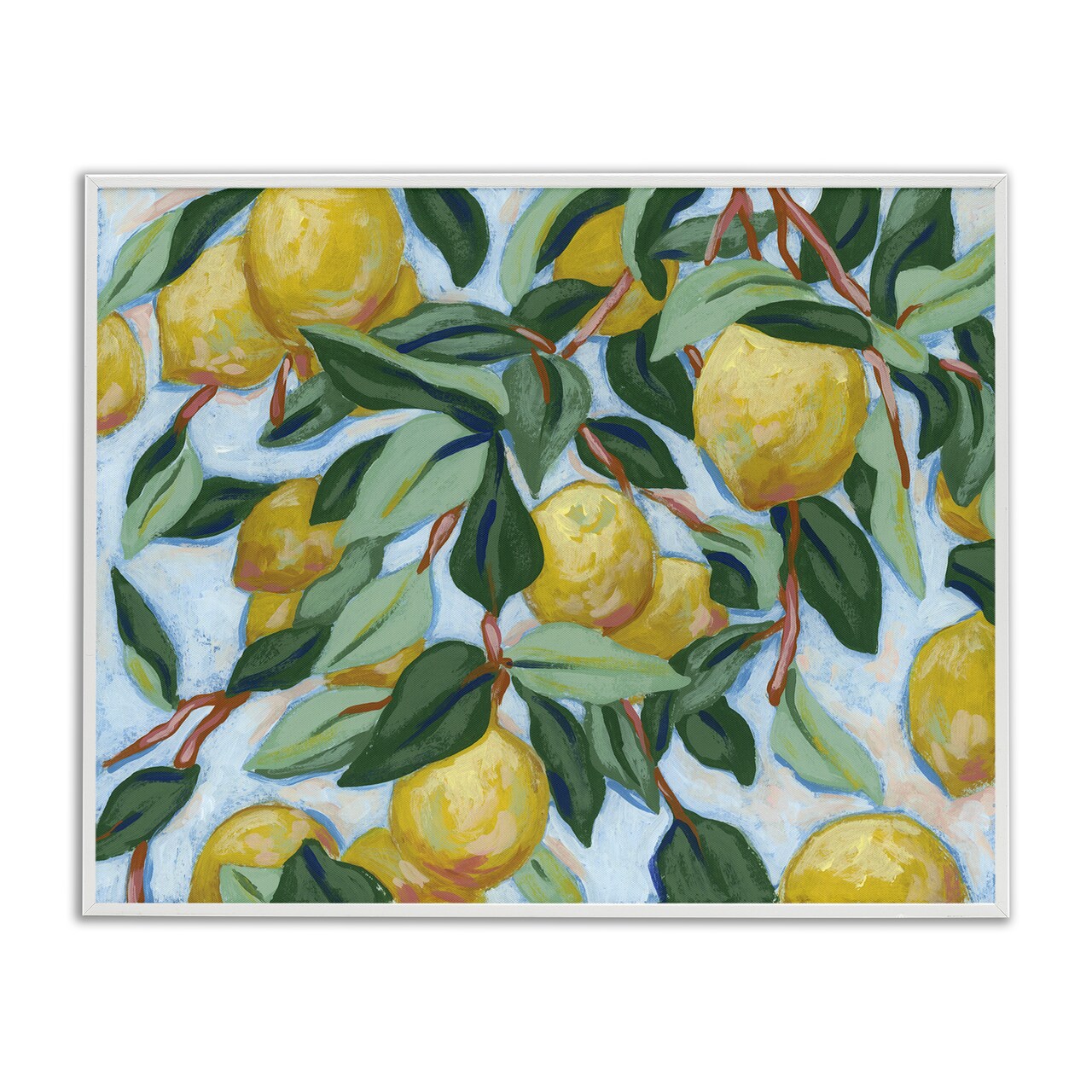 Stupell Industries Summer Citrus Tree Framed Giclee, design by June Erica Vess